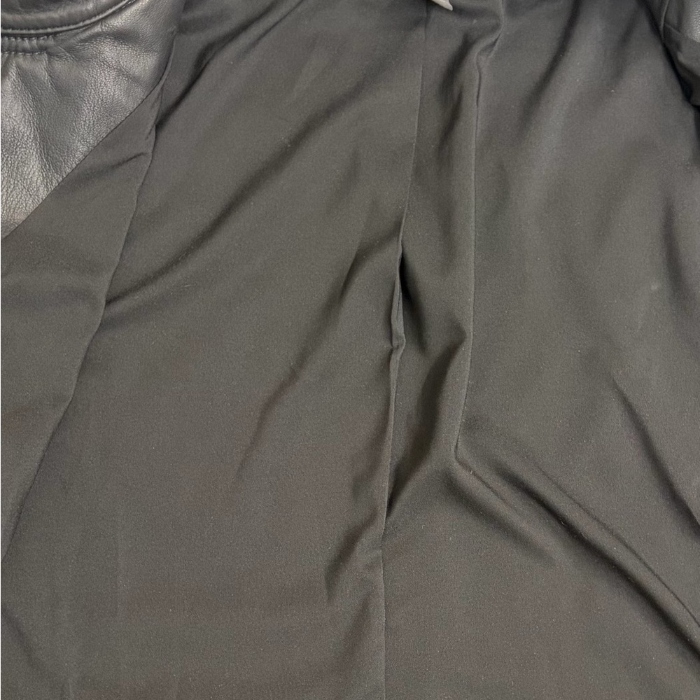 Halogen Women’s Black Leather Moto Jacket 3x - Picture 5 of 5